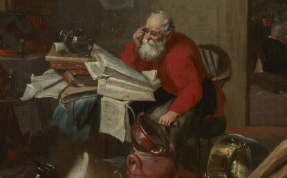 18th century alchemist who looks like Santa
